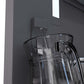 ZLINE Autograph Edition 72 in. 39.6 cu. ft. French Door Built-In Bottom Freezer Refrigerator with Water Dispensers and Ice Makers in Stainless Steel with Graphite Gray Interior and Polished Nickel Helix Handles (GRBITZ-30472KPN) internal water dispenser on.