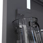 ZLINE Autograph Edition 36 in. 19.6 cu. ft. French Door Built-In Bottom Freezer Refrigerator with Water Dispenser and Ice Maker in Stainless Steel with Graphite Gray Interior and Champagne Bronze Accents (GRBIVZ-304-36CB) close-up detail, interior water dispenser.