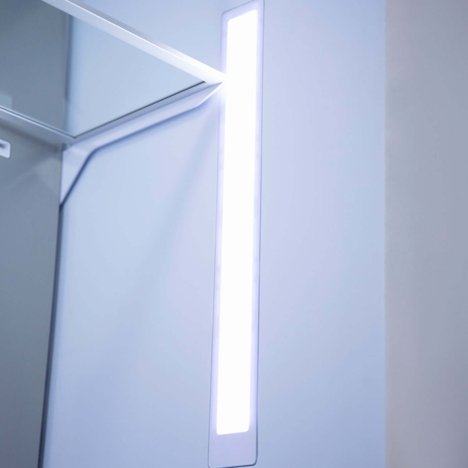 Built-in LED Lighting Illuminates Refrigerator and Freezer Spaces.