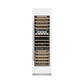 ZLINE 24 in. 12.4 cu. ft. Triple Zone 100 Bottle Column Wine Cooler in White Matte (RCWV-WM-24) front, closed.