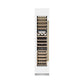 ZLINE Autograph Edition 18 in. 9.0 cu. ft. Triple Zone 68 Bottle Left Hinge Column Wine Cooler in White Matte with Champagne Bronze Accents (RCWVLZ-WM-18-CB) front, closed.