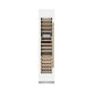 ZLINE Autograph Edition 18 in. 9.0 cu. ft. Triple Zone 68 Bottle Left Hinge Column Wine Cooler in White Matte with Champagne Bronze Accents (RCWVLZ-WM-18-CB) front, closed.