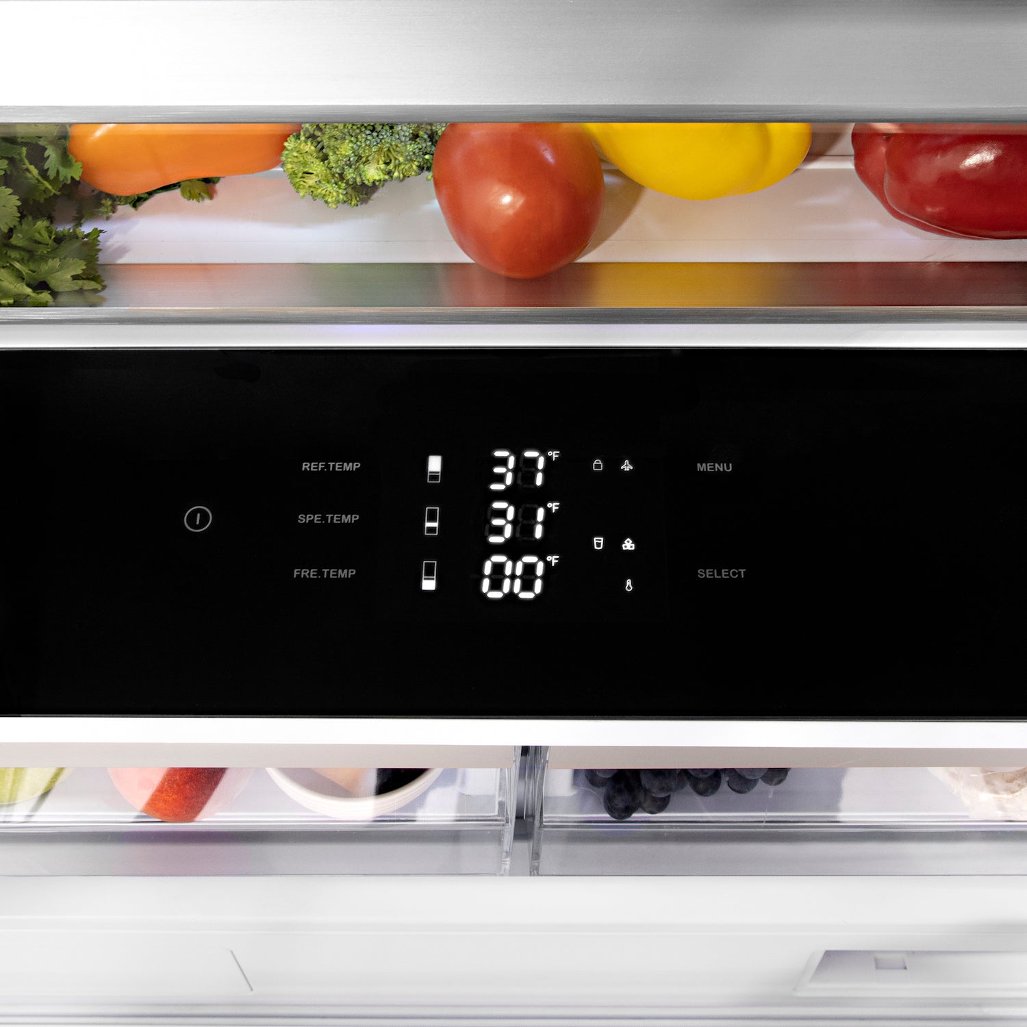 Temperature control in ZLINE built-in refrigerator