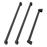 ZLINE 36 in. Built-In Refrigerator Helix Handles (Set of 3) in Black Stainless Steel (RBIVHZ-K-BS-36)
