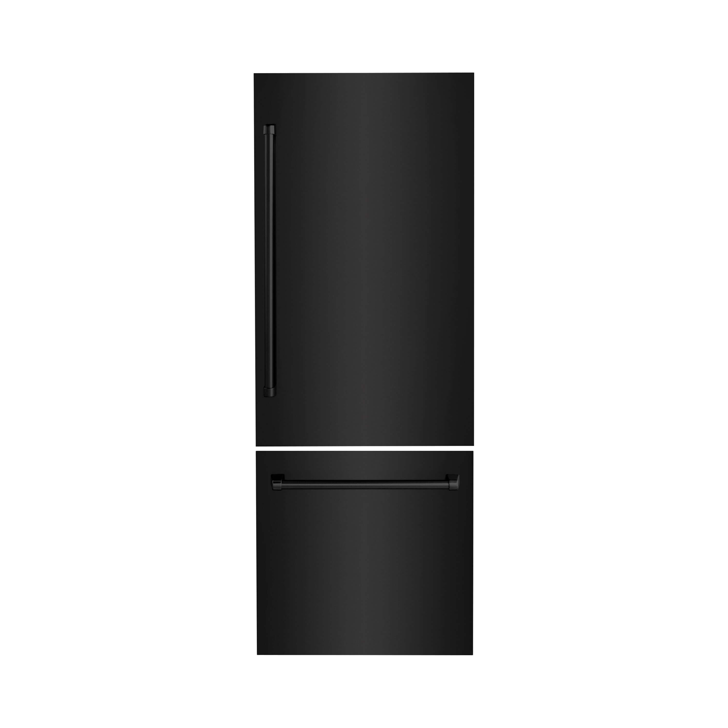 Panels & Handles Only- ZLINE 30 in. Refrigerator Panels in Black Stainless Steel for a 30 in. Built-in Refrigerator (RPBIV-BS-30)