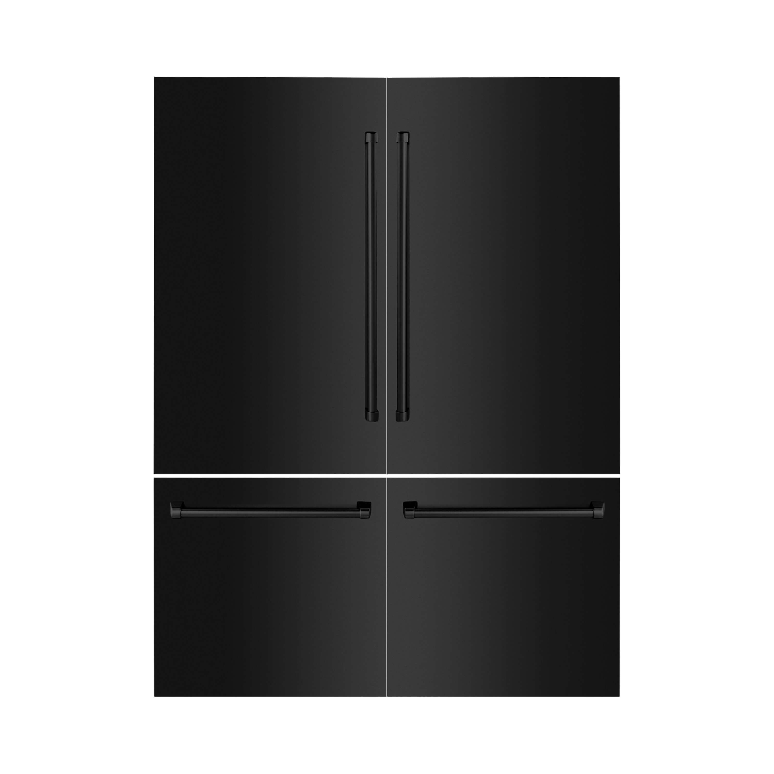 Panels & Handles Only- ZLINE 60 in. Refrigerator Panels in Black Stainless Steel for a 60 in. Built-in Refrigerator (RPBIV-BS-60)