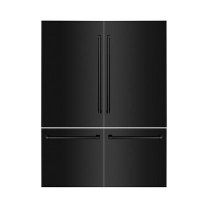 Panels & Handles Only- ZLINE 60 in. Refrigerator Panels in Black Stainless Steel for a 60 in. Built-in Refrigerator (RPBIV-BS-60) 