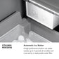 ZLINE 24 in. 12.4 cu. ft. Panel Ready Column Freezer with Graphite Gray Interior, Open Box-Good Condition