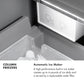 ZLINE 24 in. 12.4 cu. ft. Panel Ready Column Freezer with Graphite Gray Interior, Open Box-Great Condition