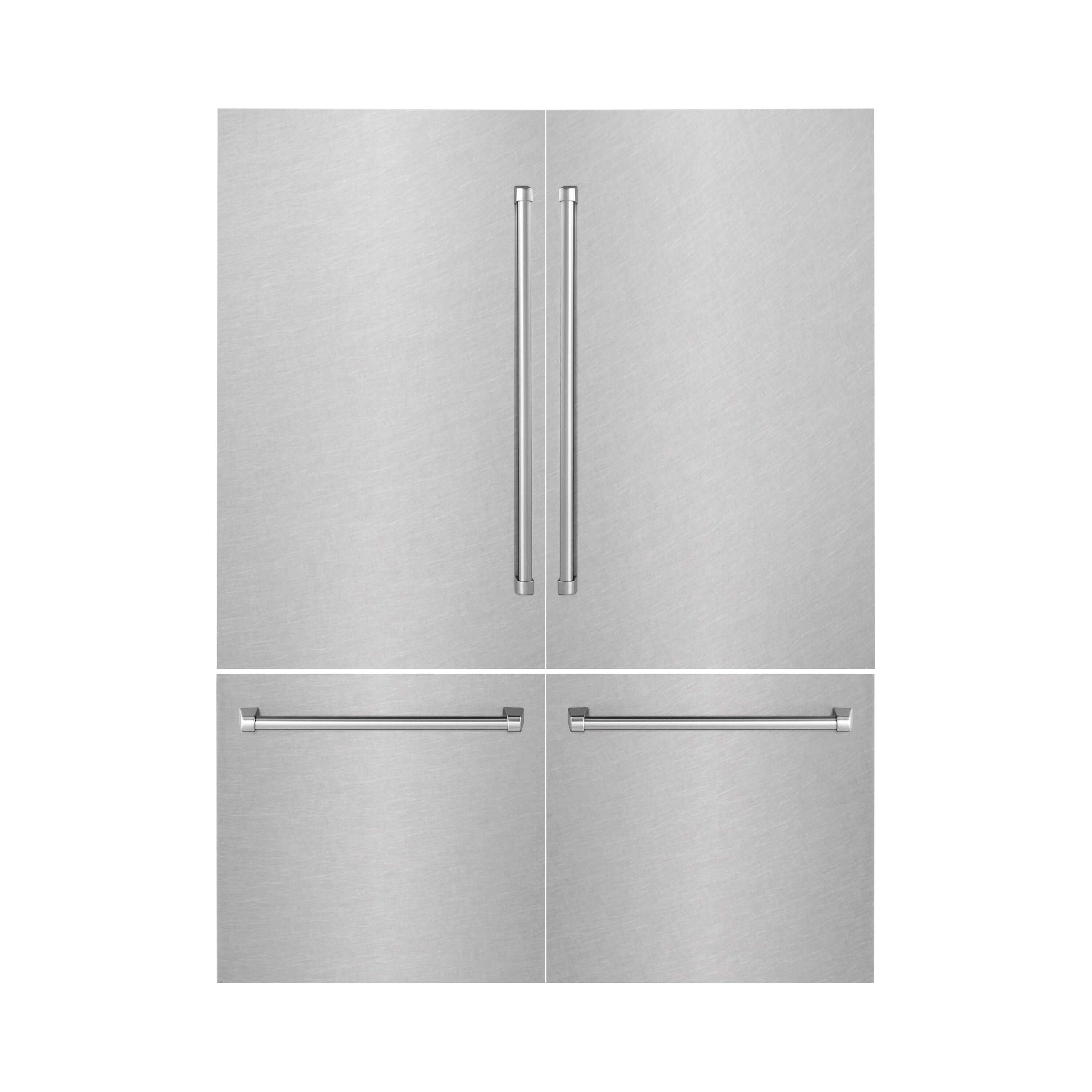 Panels & Handles Only- ZLINE 60 in. Refrigerator Panels in Fingerprint Resistant Stainless Steel for a 60 in. Built-in Refrigerator (RPBIV-SN-60)