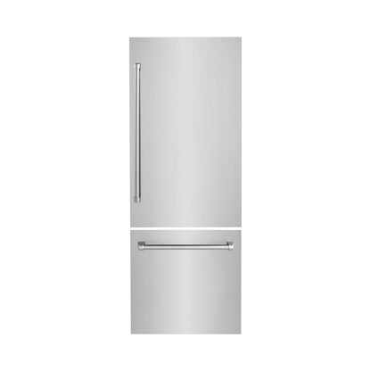 Panels & Handles Only- ZLINE 30 in. Refrigerator Panels in Stainless Steel for a 30 in. Built-in Refrigerator (RPBIV-304-30) 