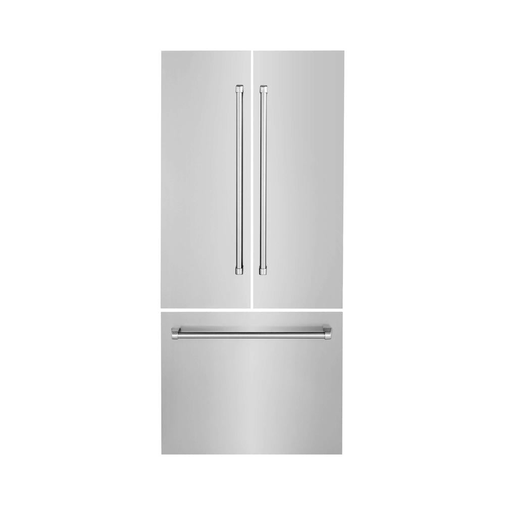 Panels & Handles Only- ZLINE 36 in. Refrigerator Panels in Stainless Steel for a 36 in. Built-in Refrigerator (RPBIV-304-36) 