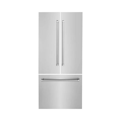 Panels & Handles Only- ZLINE 36 in. Refrigerator Panels in Stainless Steel for a 36 in. Built-in Refrigerator (RPBIV-304-36) 