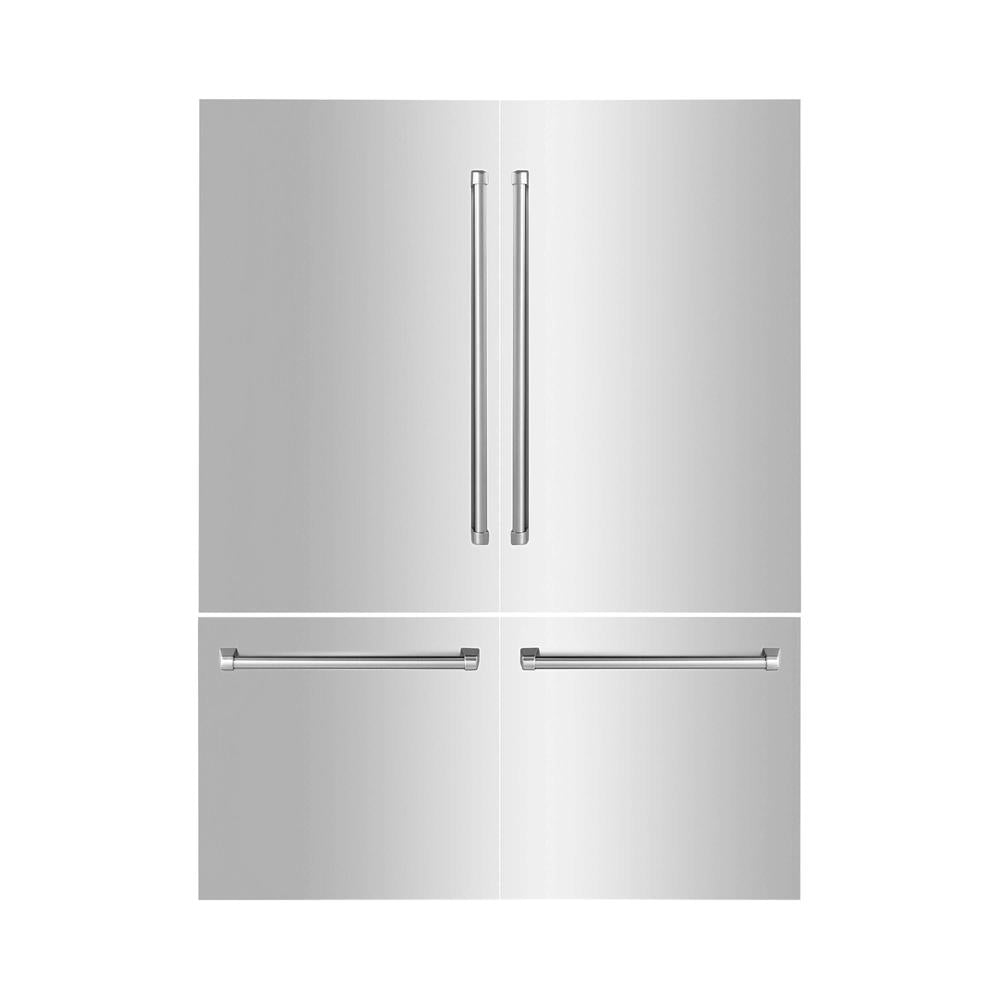 Panels & Handles Only- ZLINE 60 in. Refrigerator Panels in Stainless Steel for a 60 in. Built-in Refrigerator (RPBIV-304-60) 