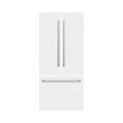 Panels & Handles Only- ZLINE 36 in. Refrigerator Panels in White Matte for a 36 in. Built-in Refrigerator (RPBIV-WM-36) 