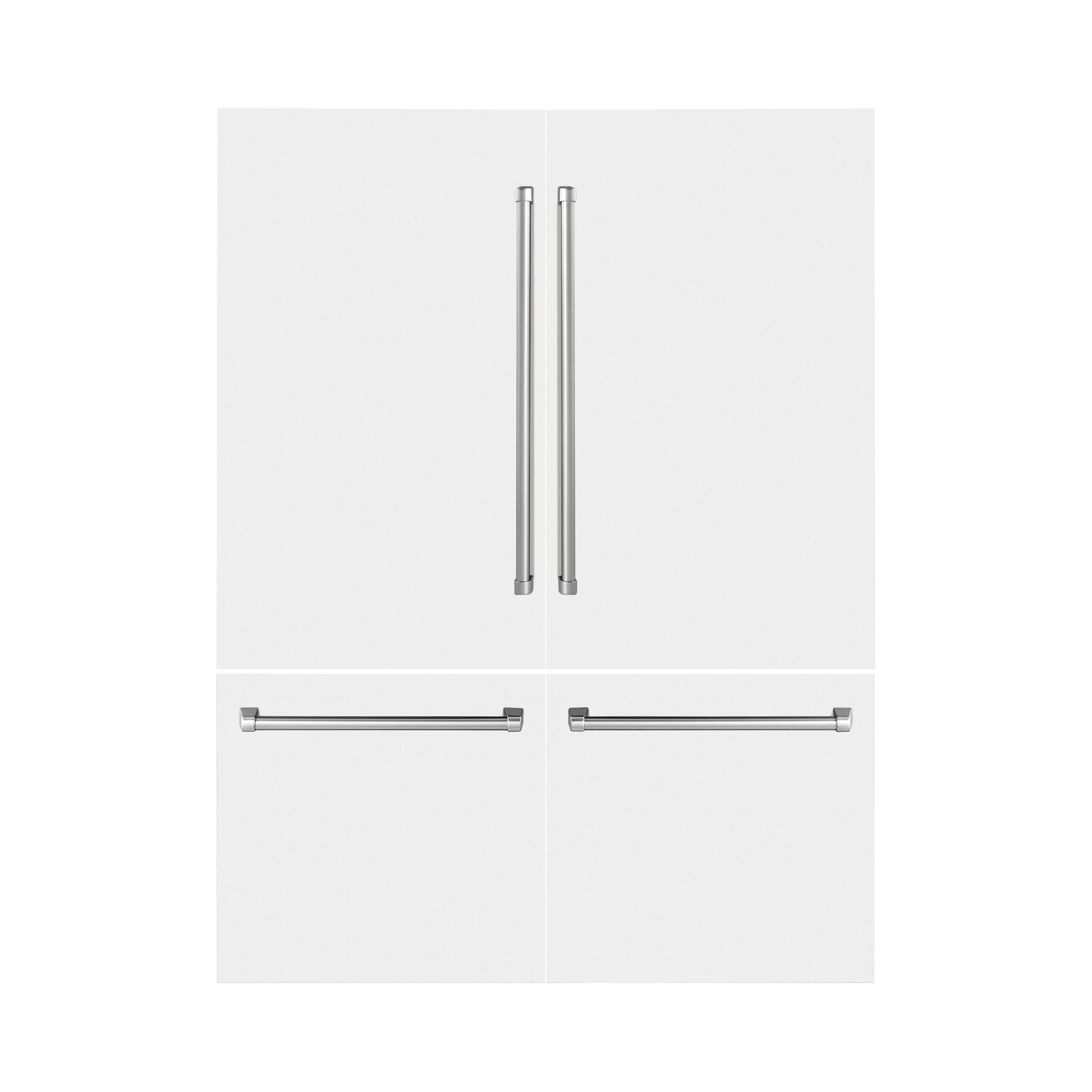Panels & Handles Only- ZLINE 60 in. Refrigerator Panels in White Matte for a 60 in. Built-in Refrigerator (RPBIV-WM-60)