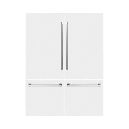 Panels & Handles Only- ZLINE 60 in. Refrigerator Panels in White Matte for a 60 in. Built-in Refrigerator (RPBIV-WM-60) 