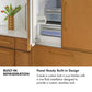 ZLINE 36 in. 19.6 cu. ft. Panel Ready French Door Built-In Bottom Freezer Refrigerator with Water Dispenser and Ice Maker (RBIV-36)