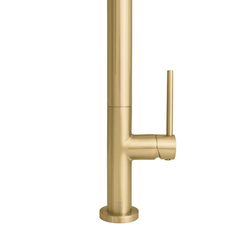 ZLINE Incline Kitchen Faucet with Color Options (INC-KF) Champagne Bronze