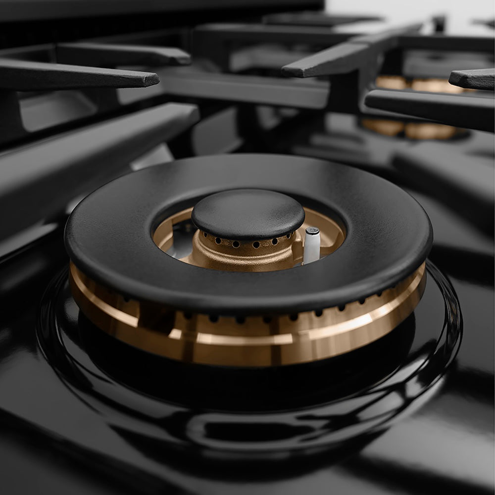 ZLINE Autograph Edition 30 in. Classic Gas Rangetop with 4 Burner DuoPro™ Cooktop in Black Stainless Steel and Champagne Bronze Accents, Open Box-Good Condition