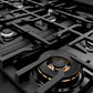 ZLINE 48 in. Classic Gas Rangetop with 8 Burners and Porcelain Cooktop in Black Stainless Steel, Open Box-Good Condition