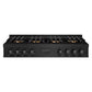 ZLINE 48 in. Classic Gas Rangetop with 8 Burner DuoPro™ Cooktop in Black Stainless Steel, Open Box-Great Condition