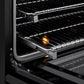 ZLINE 48 in. 6.7 cu. ft. Classic Dual Fuel Range with 8 Burner DuoPro™ Cooktop and Dual Ovens in Black Stainless Steel, Open Box-Great Condition