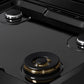 ZLINE 30 in. Classic Gas Rangetop with 4 Burners and Porcelain Cooktop in Black Stainless Steel (RTB2-30)