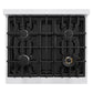 ZLINE 30 in. Classic Gas Rangetop with 4 Burners and Porcelain Cooktop in Satin Stainless Steel (RTS-30)