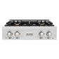ZLINE 30 in. Classic Gas Rangetop with 4 Brass Burners and Porcelain Cooktop in Satin Stainless Steel (RTS-BR-30)