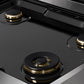 ZLINE Autograph Edition 30 in. Classic Gas Rangetop with 4 Burners and Porcelain Cooktop in Satin Stainless Steel with Champagne Bronze Accents (RTSZ-30-CB)