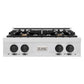 ZLINE Autograph Edition 30 in. Classic Gas Rangetop with 4 Burners and Porcelain Cooktop in Satin Stainless Steel with Matte Black Accents (RTSZ-30-MB)