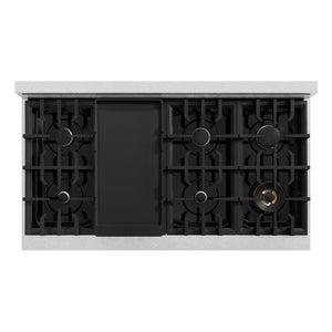 ZLINE 48 in. 6.7 cu. ft. Classic Double Oven Dual Fuel Range with 8 Burner Gas Cooktop in Satin Stainless Steel, Open Box-Great Condition