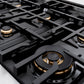 ZLINE Autograph Edition 48 in. 6.7 cu. ft. Classic Double Oven Dual Fuel Range with 8 Burner Gas Cooktop in Satin Stainless Steel and Champagne Bronze Accents, Open Box-Great Condition