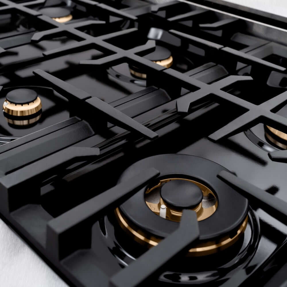 ZLINE Autograph Edition 48 in. 6.7 cu. ft. Classic Double Oven Dual Fuel Range with 8 Burner Gas Cooktop in Satin Stainless Steel with White Matte Doors and Polished Gold Accents, Open Box-Good Condition