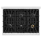 ZLINE 36 in. 5.2 cu. ft. Classic Gas Range with 6 Burner Cooktop and Convection Gas Oven in Satin Stainless Steel, Open Box-Good Condition