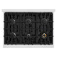 ZLINE 36 in. 5.2 cu. ft. Classic Gas Range with 6 Burner Cooktop and Convection Gas Oven in Satin Stainless Steel, Open Box-Great Condition