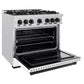 ZLINE Autograph Edition 48 in. 6.7 cu. ft. Classic Double Oven Gas Range with 8 Burner Cooktop in Satin Stainless Steel with White Matte Doors and Champagne Bronze Accents, Open Box-Great Condition