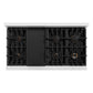 ZLINE Autograph Edition 48 in. 6.7 cu. ft. Classic Double Oven Gas Range with 8 Burner Cooktop in Satin Stainless Steel with White Matte Doors and Polished Gold Accents, Open Box-Good Condition