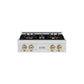 ZLINE Autograph Edition 30 in. Classic Gas Rangetop with 4 Burner DuoPro™ Cooktop in Satin Stainless Steel and Champagne Bronze Accents, Open Box-Great Condition