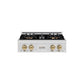 ZLINE Autograph Edition 30 in. Classic Gas Rangetop with 4 Burner DuoPro™ Cooktop in Satin Stainless Steel and Champagne Bronze Accents, Open Box-Good Condition