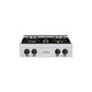 ZLINE Autograph Edition 30 in. Classic Gas Rangetop with 4 Burner DuoPro™ Cooktop in Satin Stainless Steel and Matte Black Accents, Open Box-Good Condition