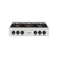 ZLINE Autograph Edition 36 in. Classic Gas Rangetop with 6 Burner DuoPro™ Cooktop in Satin Stainless Steel and Matte Black Accents, Open Box-Great Condition