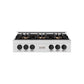 ZLINE Autograph Edition 36 in. Classic Gas Rangetop with 6 Burner DuoPro™ Cooktop in Satin Stainless Steel and Matte Black Accents, Open Box-Good Condition