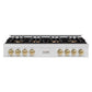 ZLINE Autograph Edition 48 in. Classic Gas Rangetop with 8 Burner DuoPro™ Cooktop in Satin Stainless Steel and Champagne Bronze Accents, Open Box-Good Condition