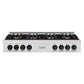 ZLINE Autograph Edition 48 in. Classic Gas Rangetop with 8 Burner DuoPro™ Cooktop in Satin Stainless Steel and Matte Black Accents, Open Box-Great Condition