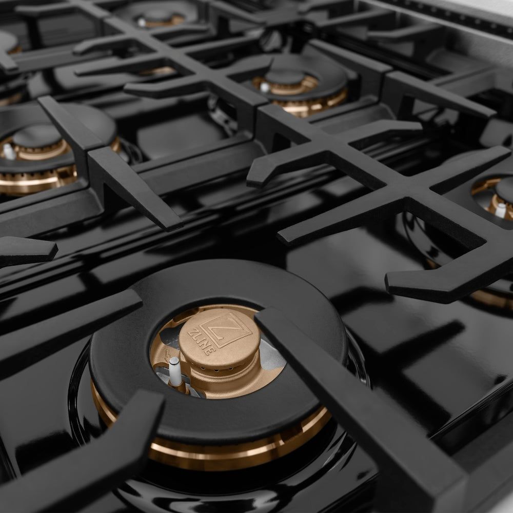 ZLINE 48 in. 6.7 cu. ft. Classic Dual Fuel Range with 8 Burner DuoPro™ Cooktop and Dual Ovens in Satin Stainless Steel, Open Box-Great Condition