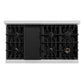 ZLINE 48 in. Classic Gas Rangetop with 8 Burners and Porcelain Cooktop in Satin Stainless Steel, Open Box-Good Condition