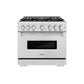 ZLINE 36 in. 5.2 cu. ft. Classic Gas Range with 6 Burner DuoPro™ Cooktop and Convection Gas Oven in Satin Stainless Steel, Open Box-Good Condition