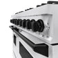 ZLINE Autograph Edition 48 in. 6.7 cu. ft. Classic Double Oven Dual Fuel Range with 8 Burner Gas Cooktop in Stainless Steel and Matte Black Accents, Open Box-Good Condition